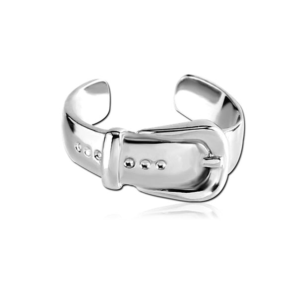 Belt Silver Stainless Steel Ear Cuff
