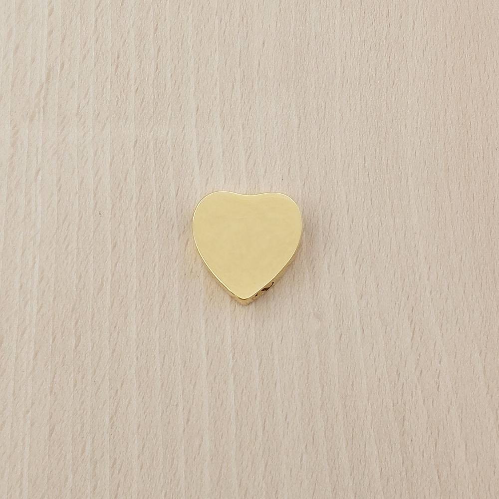 Heart Golden Stainless Steel Keepsake Ashes Cremation Urn Memorial Pendant Necklace