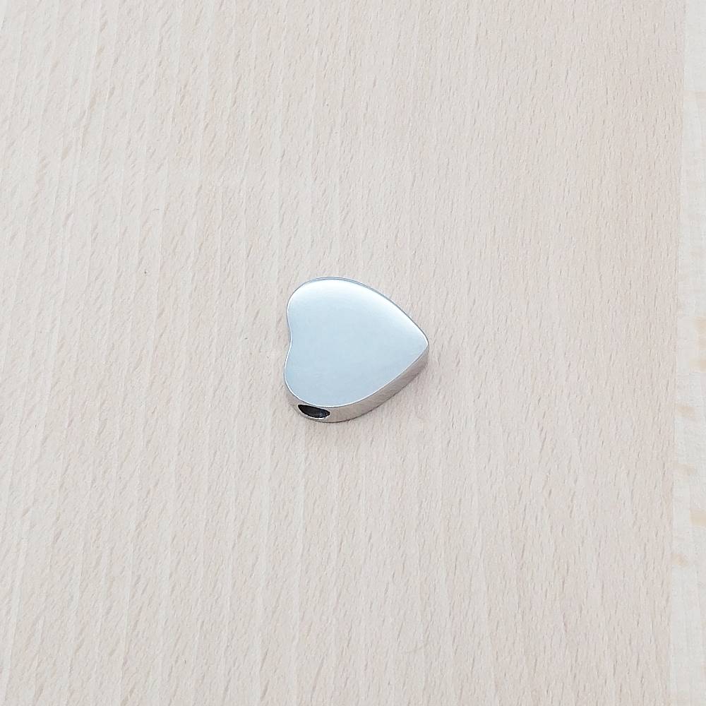 Heart Silver Stainless Steel Keepsake Ashes Cremation Urn Memorial Pendant Necklace