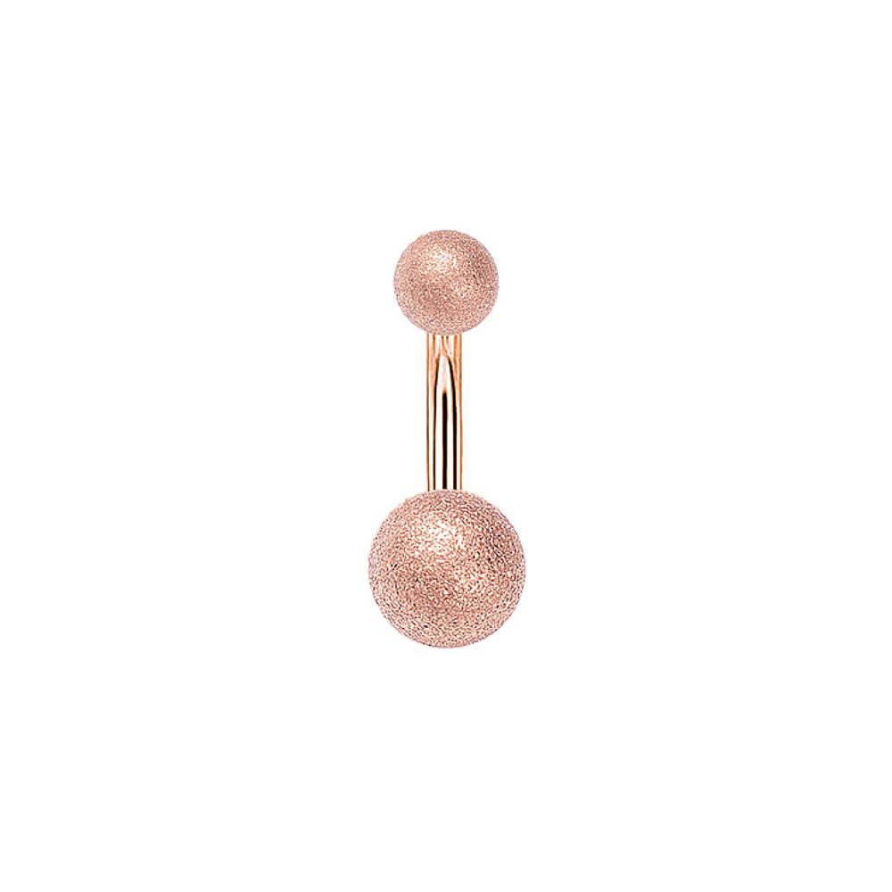 Frosted Glitter Stainless Steel Belly Bar Black-Golden-Rainbow-Rose Gold-Silver
