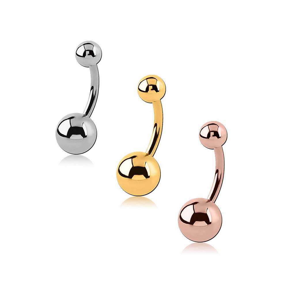 Plain Stainless Steel Belly Bar