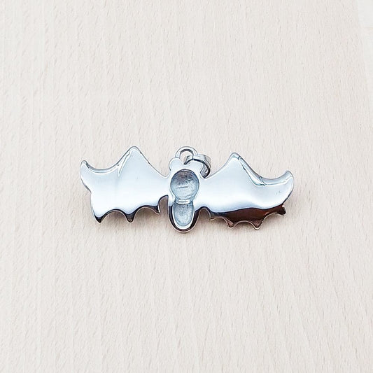 Bat Silver Stainless Steel Pendant