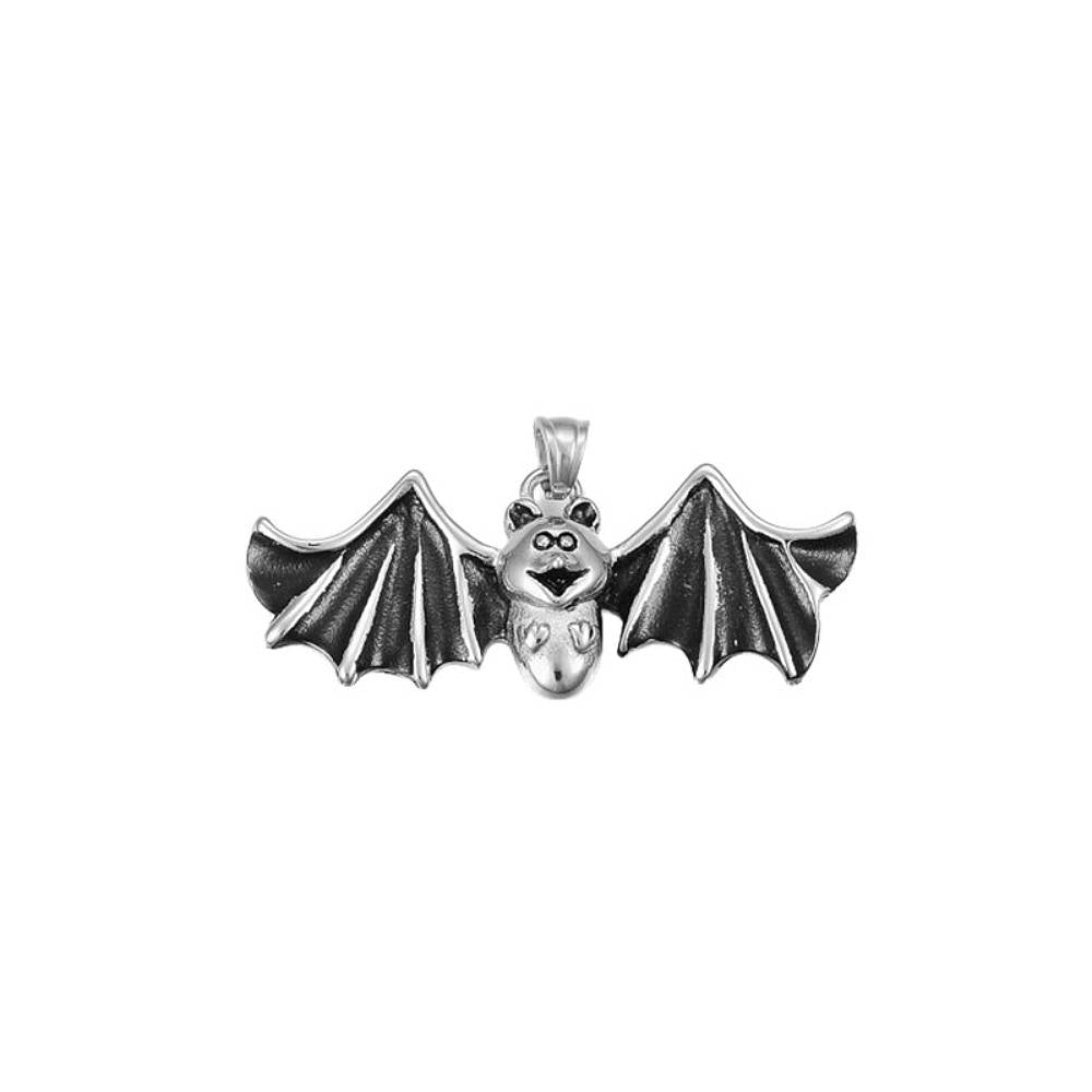 Bat Silver Stainless Steel Pendant