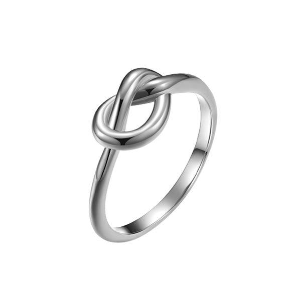 Single Knot Silver Stainless Steel Fitted Toe Ring US4|5|6