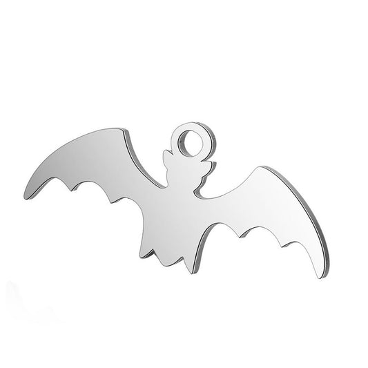 bat charms pendants stainless steel