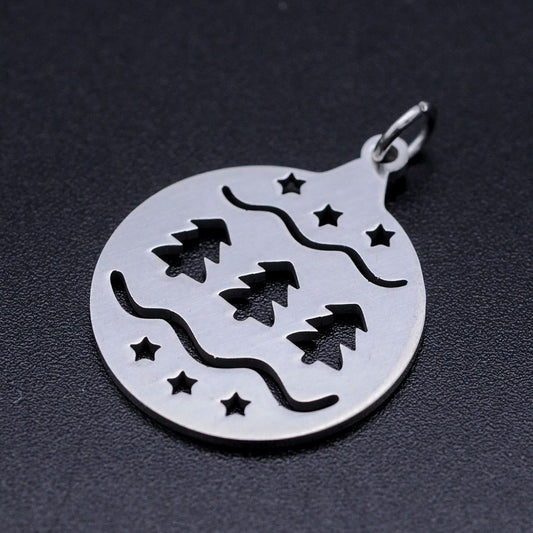 bauble charms pendants stainless steel