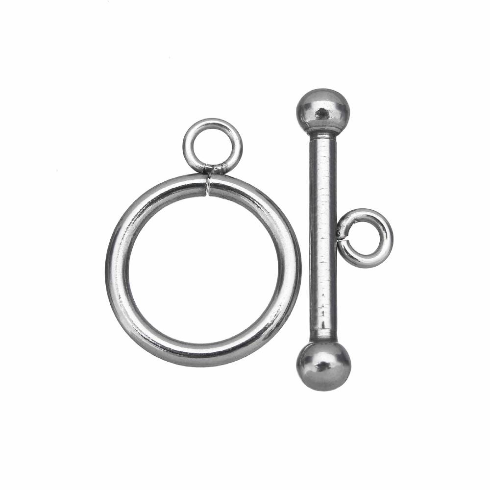 silver stainless steel toggle clasps 5 pack