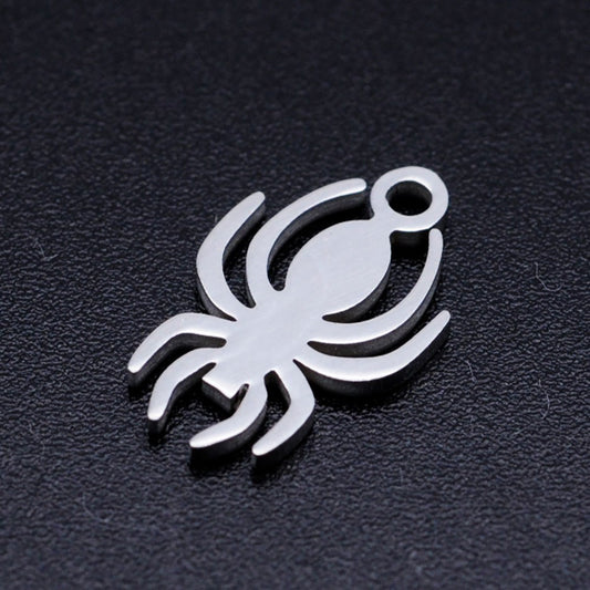 spider charms pendants stainless steel