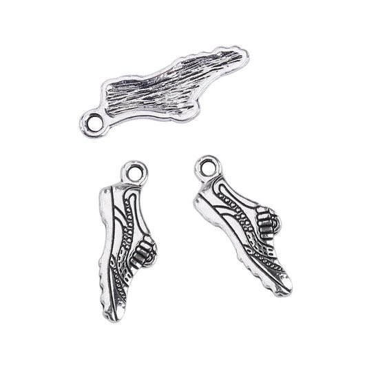 metal trainer antique silver charms pendants