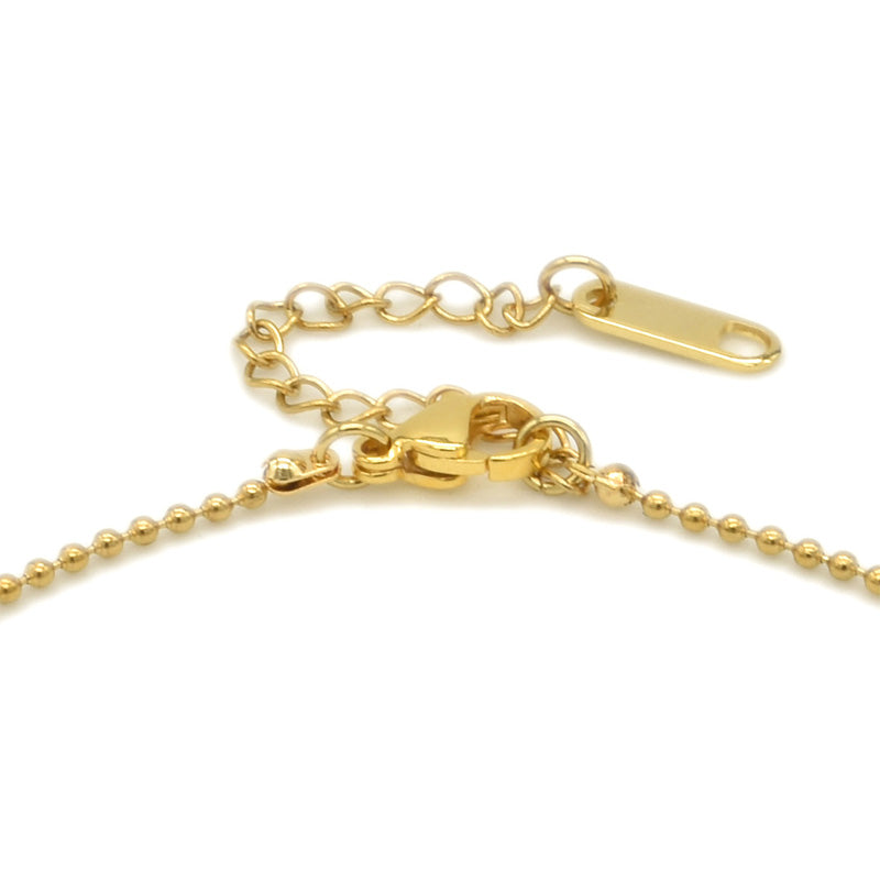 Ball Chain Golden Stainless Steel Anklet