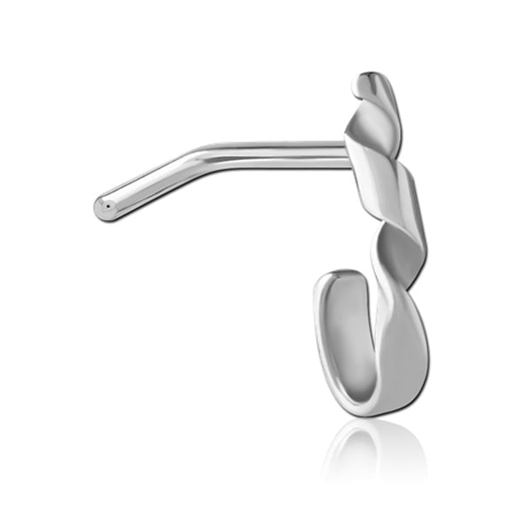 Curled Silver Stainless Steel Nose Crawler