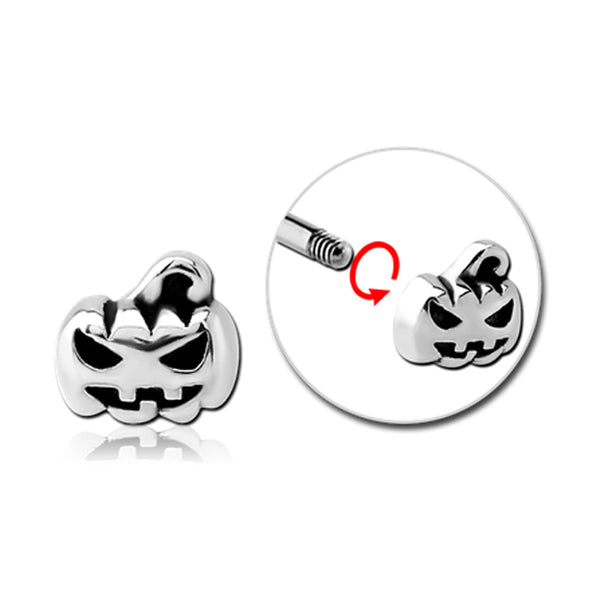 Pumpkin Silver Stainless Steel Externally Threaded Attachment