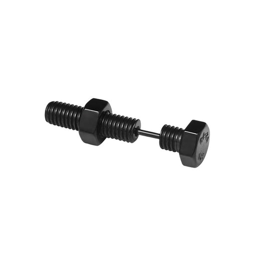 Nut Bolt Black Stainless Steel Single Stud Earring