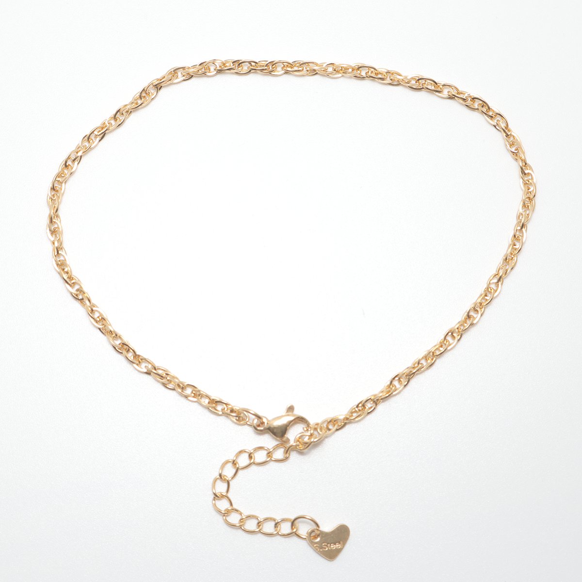 Rope Chain Golden Stainless Steel Anklet