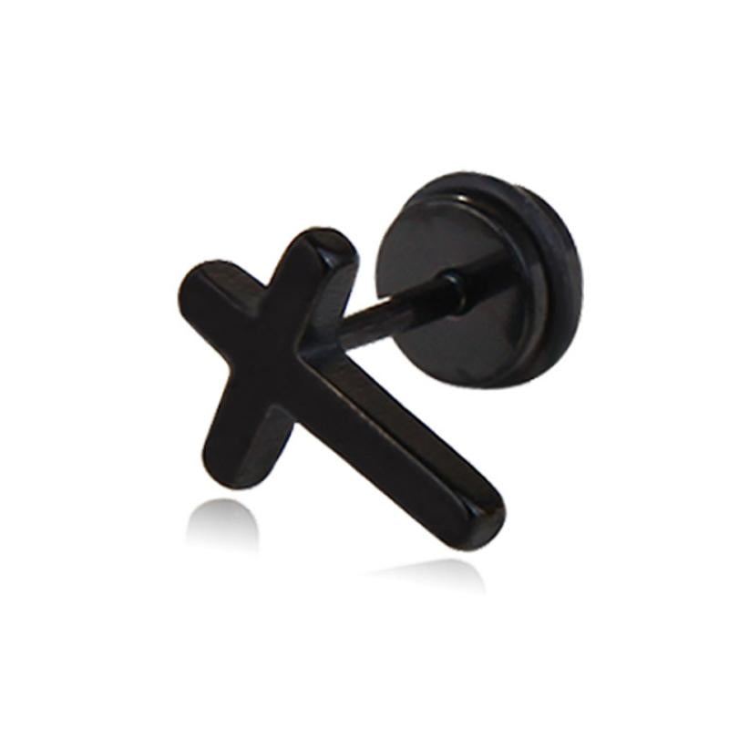 Cross Stainless Steel Stud Earrings