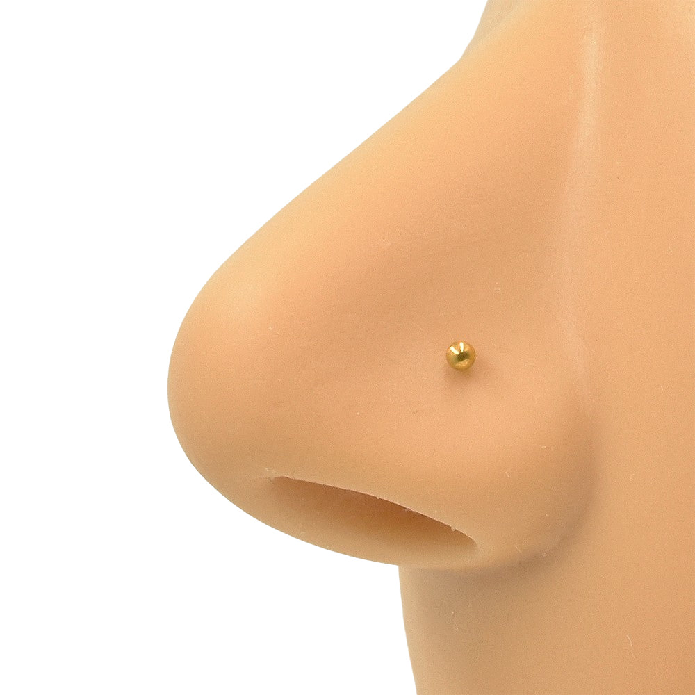 Nose stud with on sale screw on ball