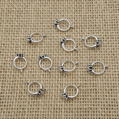 Ring Antique Silver Charms (10 Pack) | Pendants