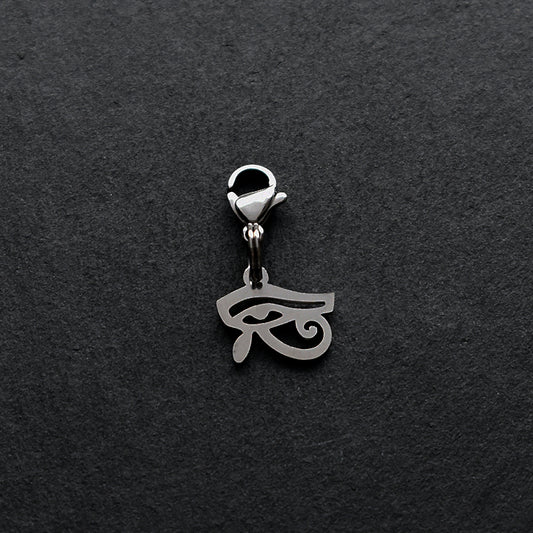 Eye Of Horus Silver Stainless Steel Clip-on Charm