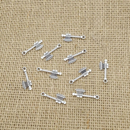 Viking Axe Antique Silver Charms (10 Pack) | Norse Pendants