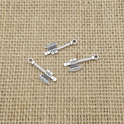 Viking Axe Antique Silver Charms (10 Pack) | Norse Pendants