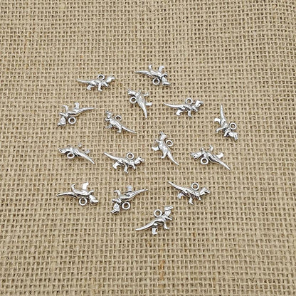 Tyrannosaurus Rex Antique Silver Charms (15 Pack) | Dinosaur Pendants