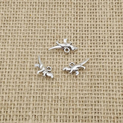 Tyrannosaurus Rex Antique Silver Charms (15 Pack) | Dinosaur Pendants