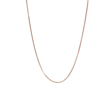 Snake Chain Rose Gold Stainless Steel Necklace 18|20|22|24"