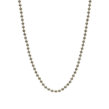 Ball Chain Gunmetal Stainless Steel Necklace 14|16|18|20|22|24|26|28"