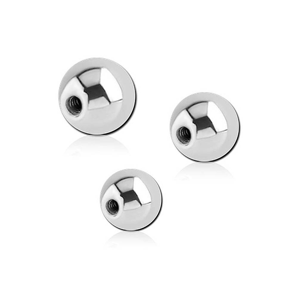 5 Replacement Spare Silver Stainless Steel Piercing Balls 3|4|5mm