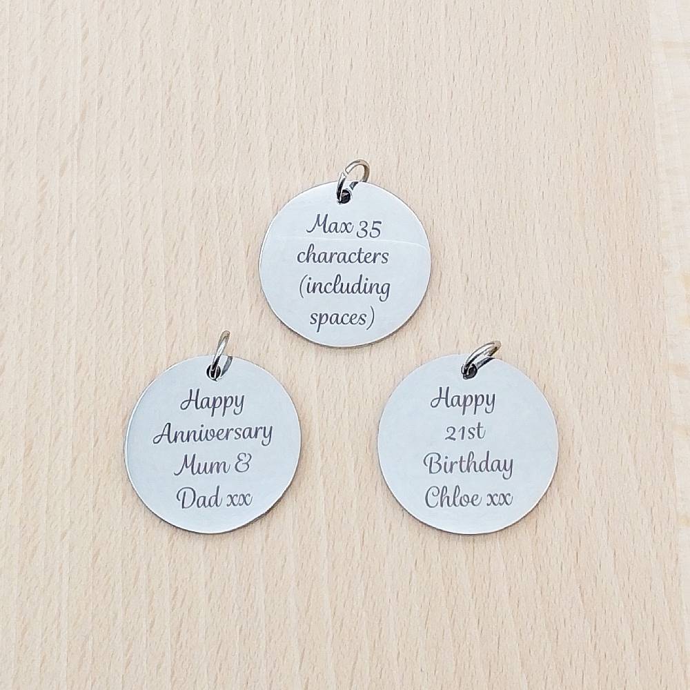 Mother's Day Silver Stainless Steel Pendant | Clip On Charm | Necklace