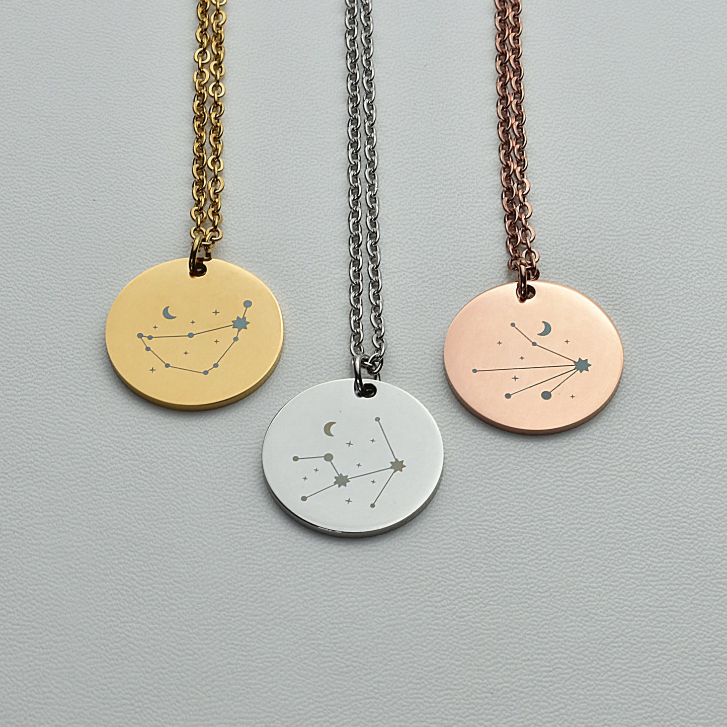 Personalised Constellation Star Sign Stainless Steel Necklace