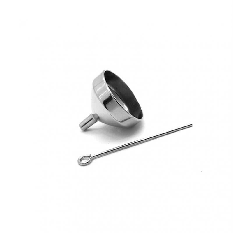 Mini Silver Stainless Steel Funnel Kit