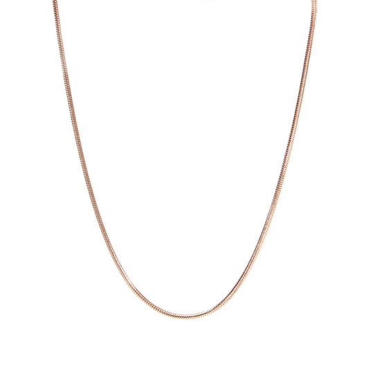Snake Chain Rose Gold Stainless Steel Necklace 18|20|22|24"