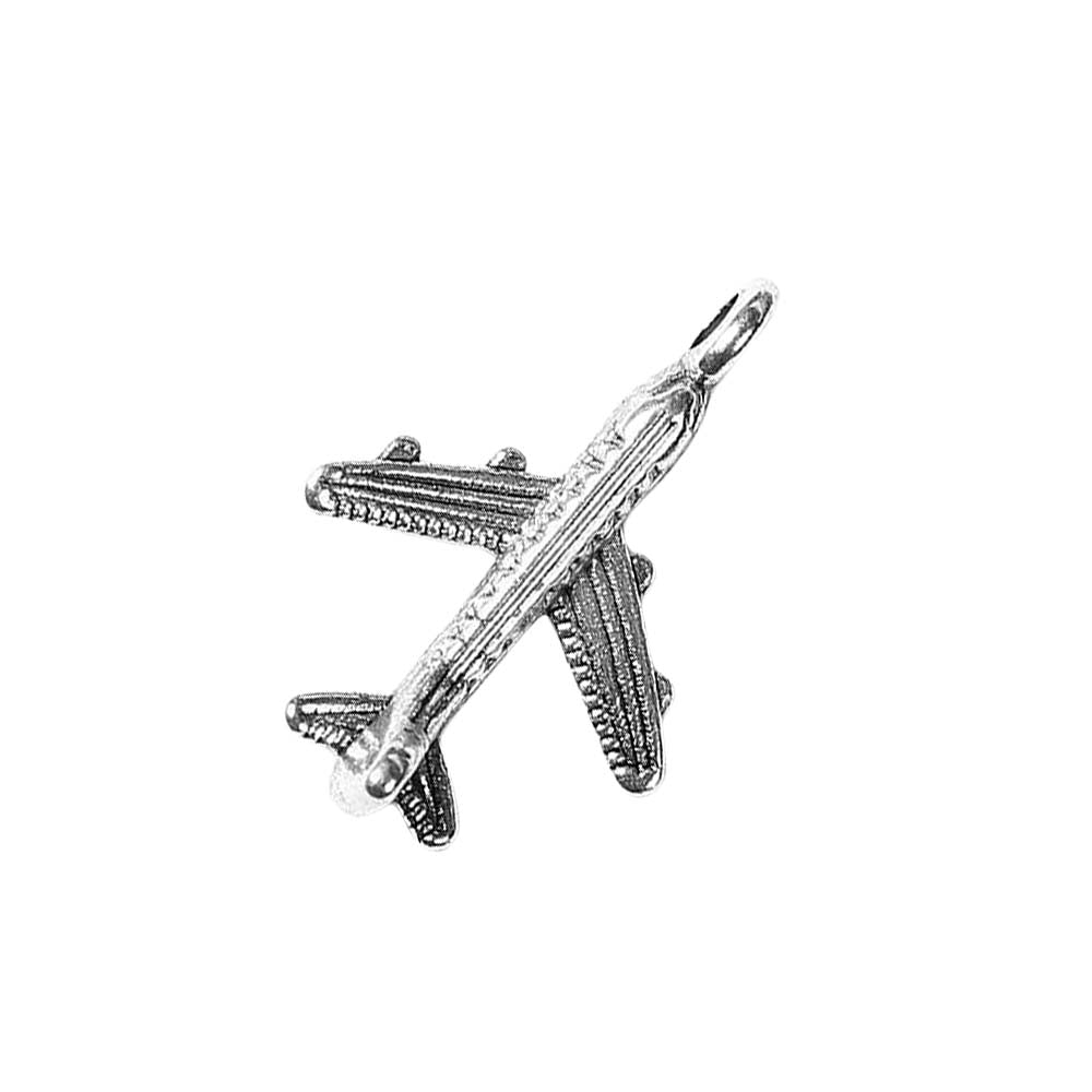 aeroplane antique silver charms 10 pack pendants