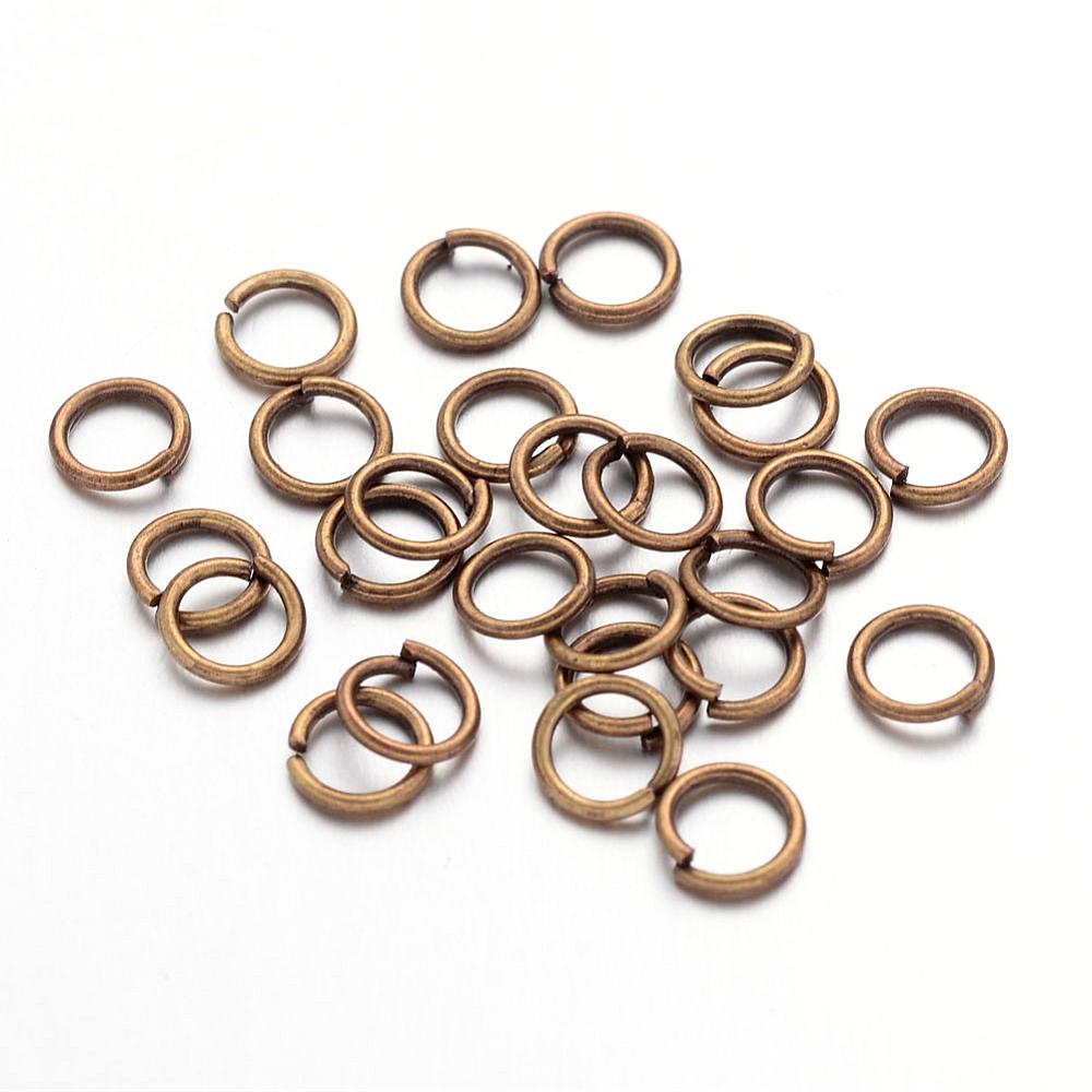 antique bronze alloy open jump rings
