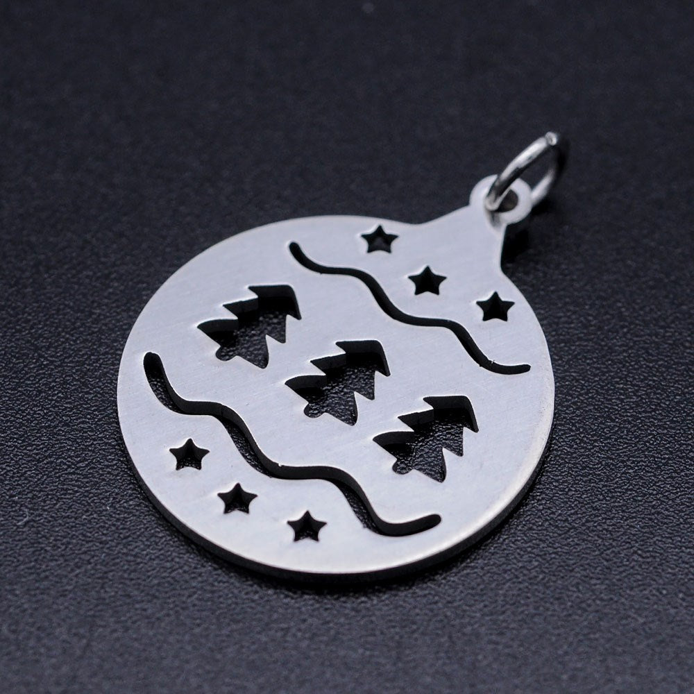 bauble charms pendants stainless steel