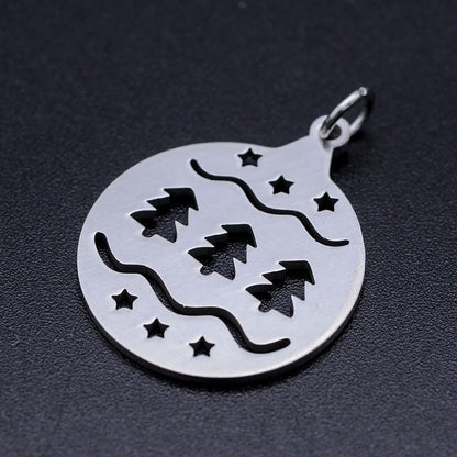 bauble charms pendants stainless steel