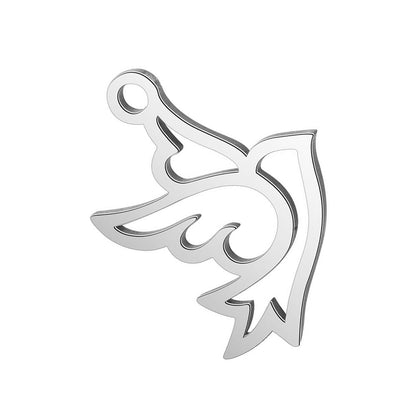 dove charms pendants stainless steel