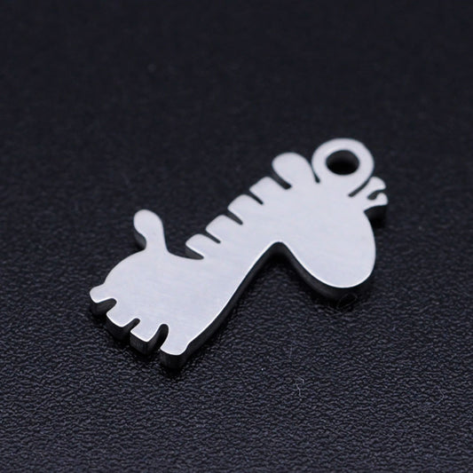 giraffe charms pendants stainless steel