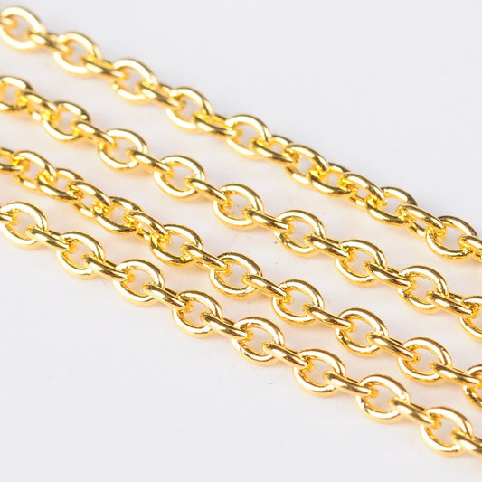 golden alloy cable chain 5 metre