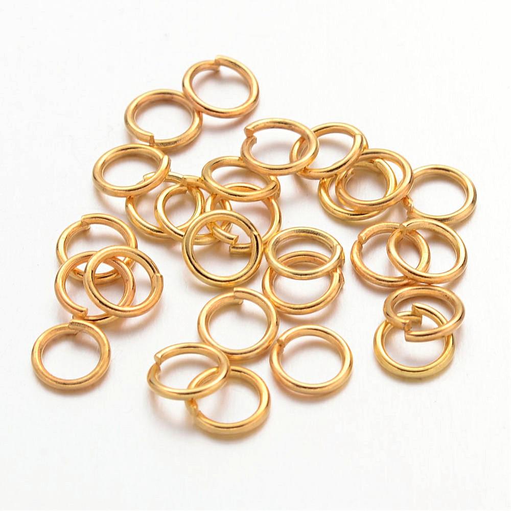 golden alloy open jump rings