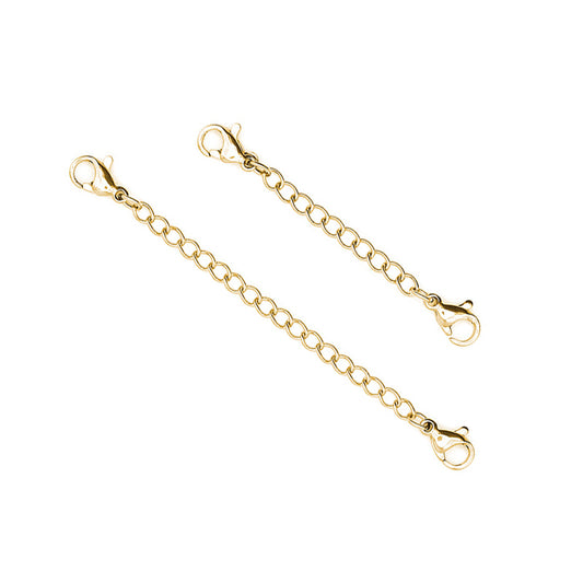 golden stainless steel double ended extender chains