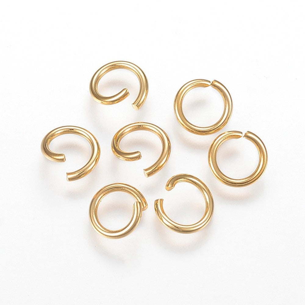 golden stainless steel open jump rings