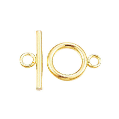golden stainless steel toggle clasps 5 pack