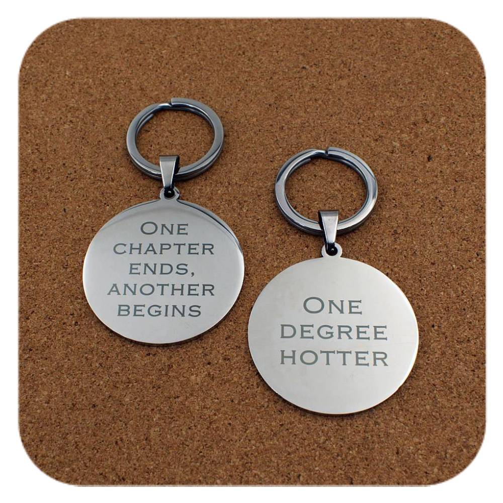 Engraving phrase examples for Novelty Graduation Diploma keyring