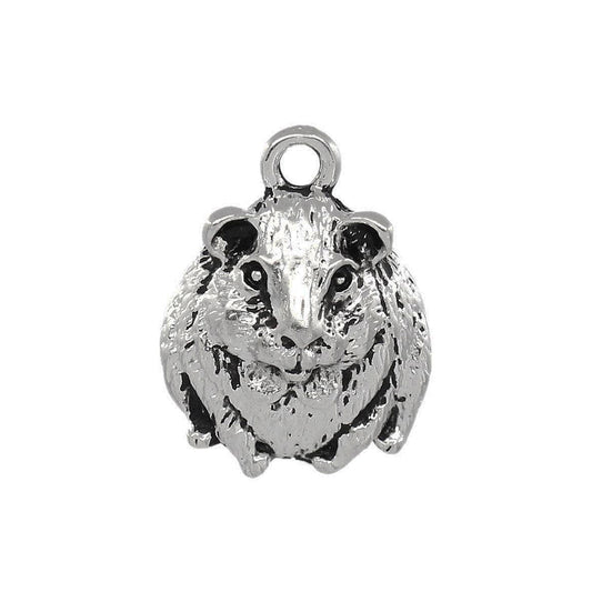 guinea pig antique silver charms 10 pack pendants
