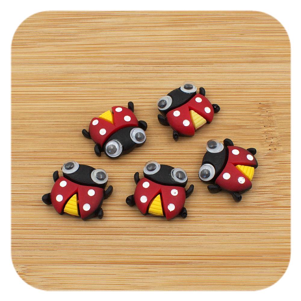resin cabochons ladybird