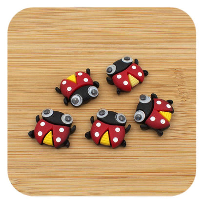 resin cabochons ladybird