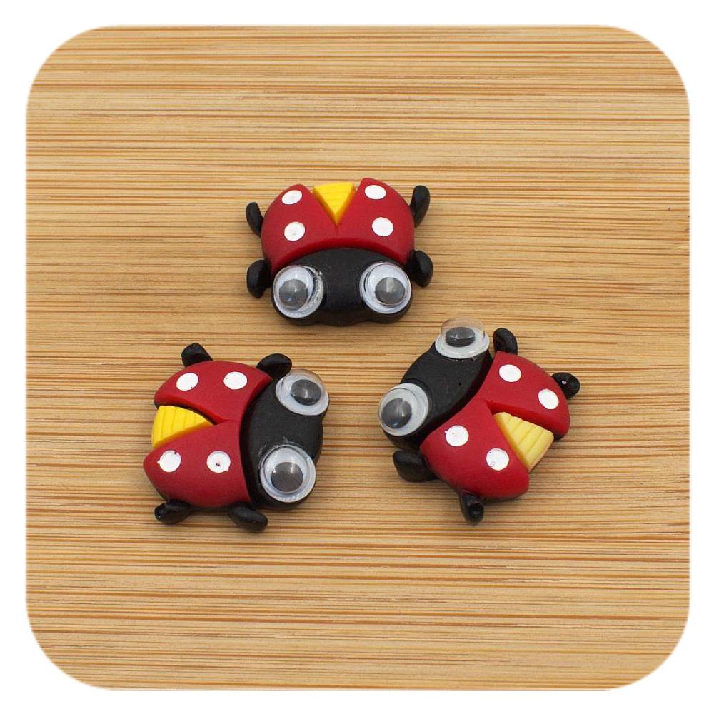 ladybird resin cabochons