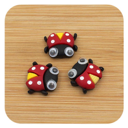ladybird resin cabochons